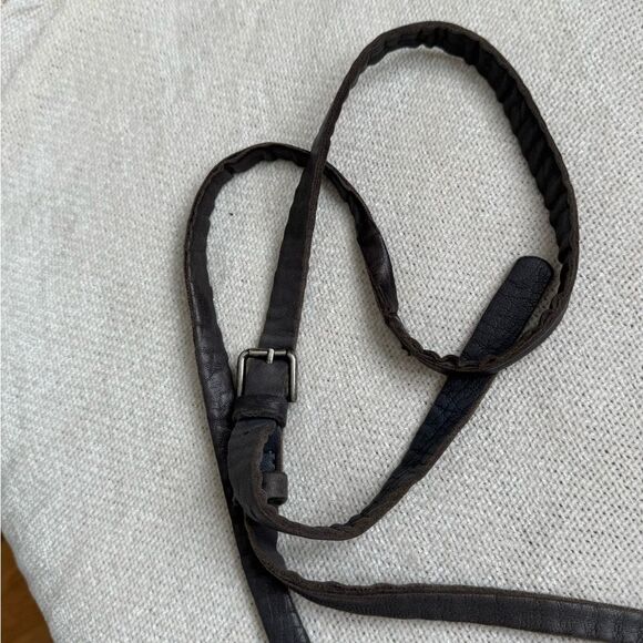 BIBA Spain Sheep Leather Bucket Bag Crossbody Bohemian Relaxed Hippie - Picture 7 of 11